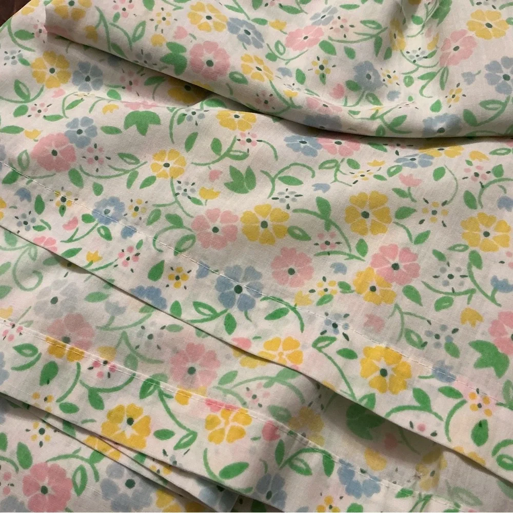 Vintage Full Flat & Pillow Case